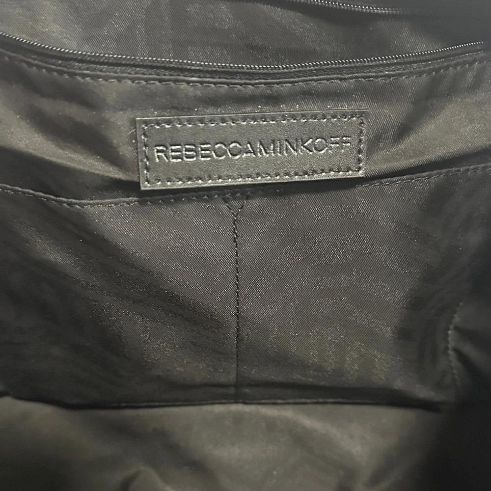 Rebecca Minkoff Vanity Zip Black Leather Satchel - Picture 14 of 16
